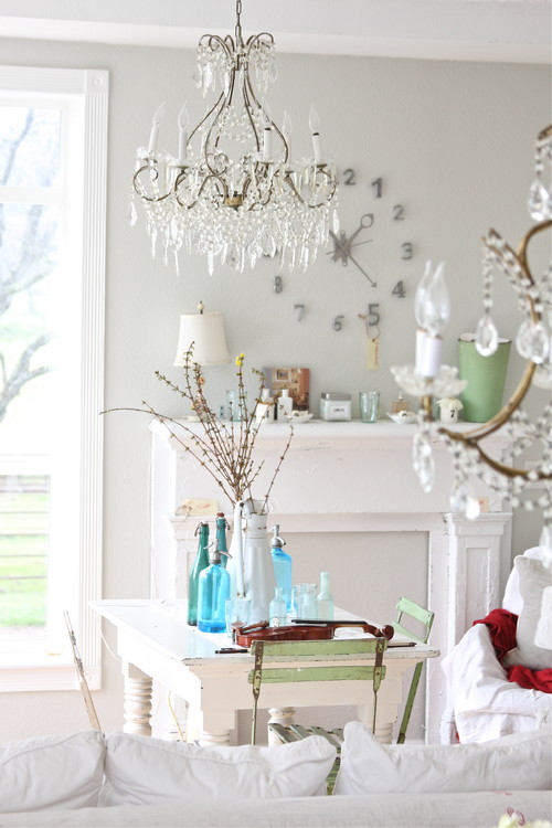 Dreamy Whites eclectic dining room