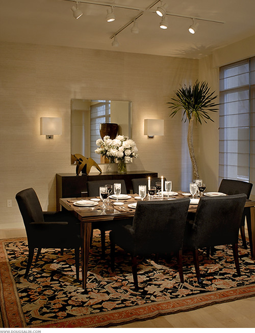 asian dining room by Michael Merrill Design Studio, Inc