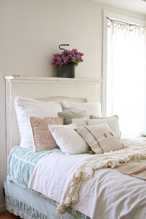 Dreamy Whites eclectic bedroom