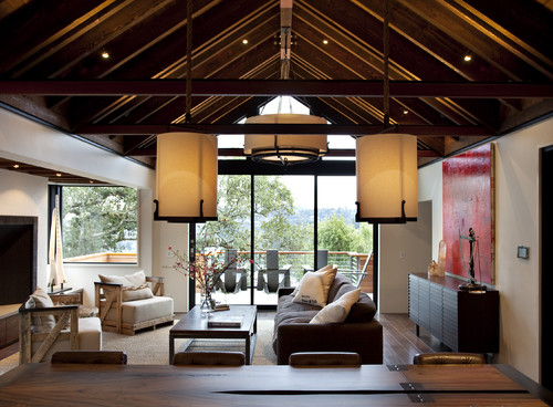 The Hillside House modern living room