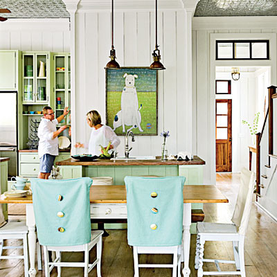coastal living tropical kitchen