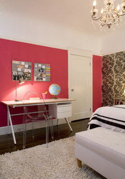 Teenage girls bedroom contemporary bedroom