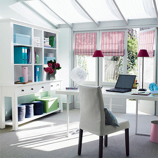 white office modern home office