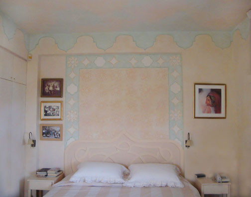 eclectic bedroom by Laurel Murals