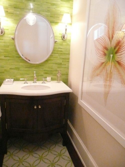 ann sacks tile bathroom - Velvet & Linen tropical bathroom