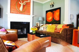 Color 101 eclectic living room