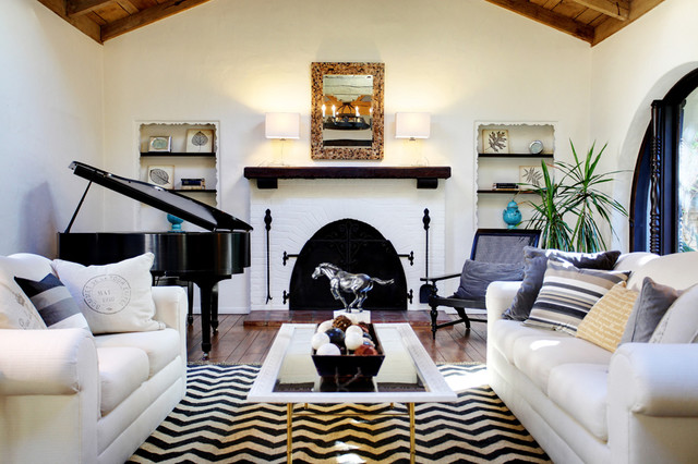Earlmont House mediterranean living room