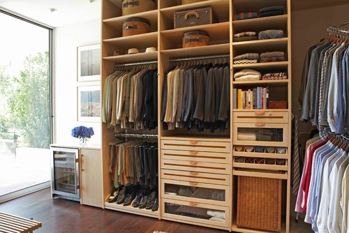 The Living Space Closet - HIS modern closet