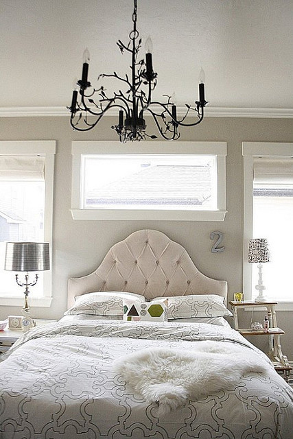 Silver,Grey,White.... traditional bedroom