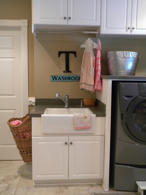 Baskets for the Laundry Room eclectic laundry room