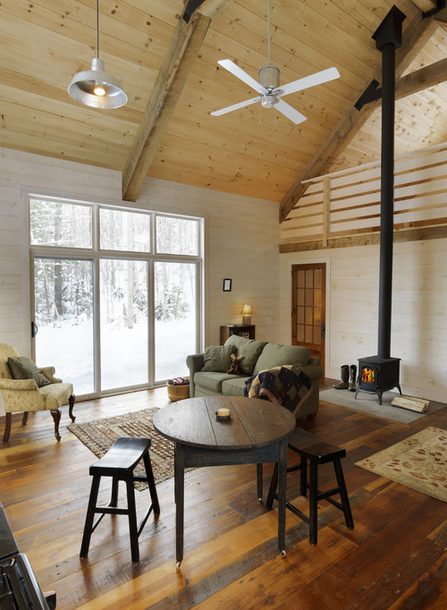 Winter Cabin eclectic family room