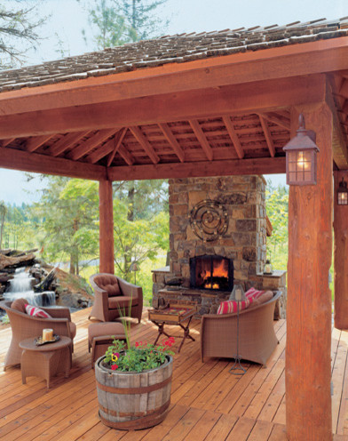 User-Friendly Cabin - Cabin Life Magazine traditional porch
