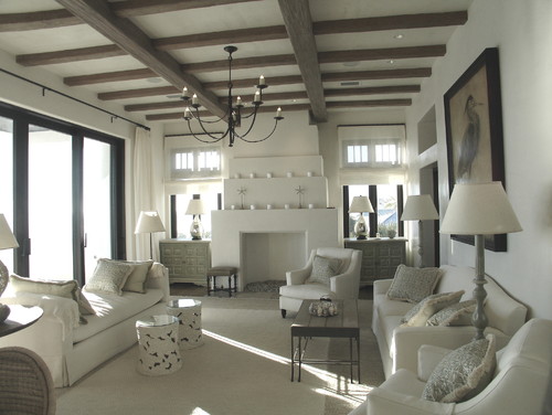 Living Room at the Wilen residence mediterranean living room