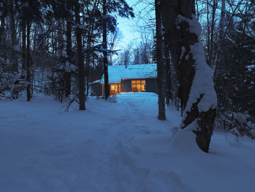 Winter Cabin eclectic exterior