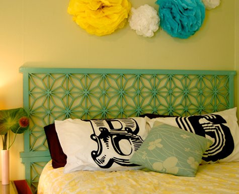 folding screen headboard | Flickr - Photo Sharing! eclectic bedroom