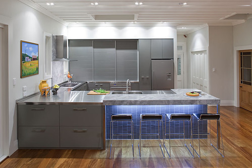 Warm Grey Kitchen contemporary kitchen