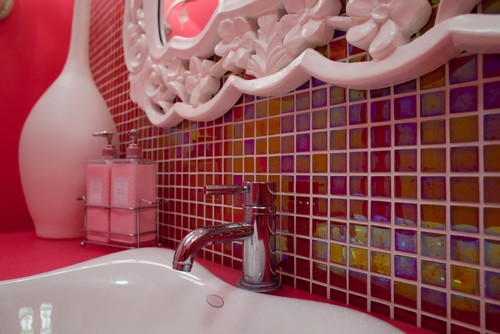 Pink Glam Bathroom modern bathroom