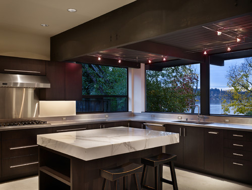 Lake Washington residence modern kitchen