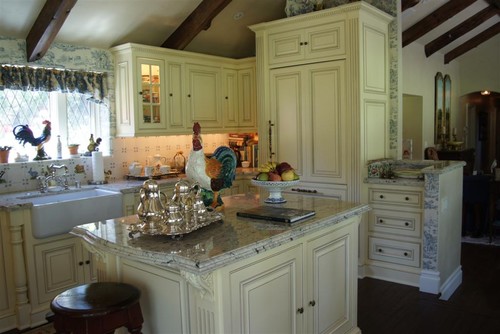 Lake Arrowhead Country French Kitchen traditional kitchen