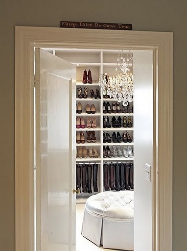 Shoe Closet modern closet