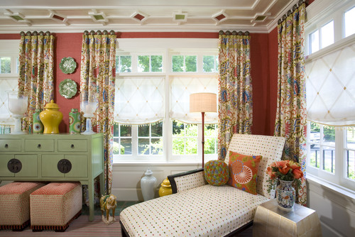 Colorful Sunroom eclectic porch