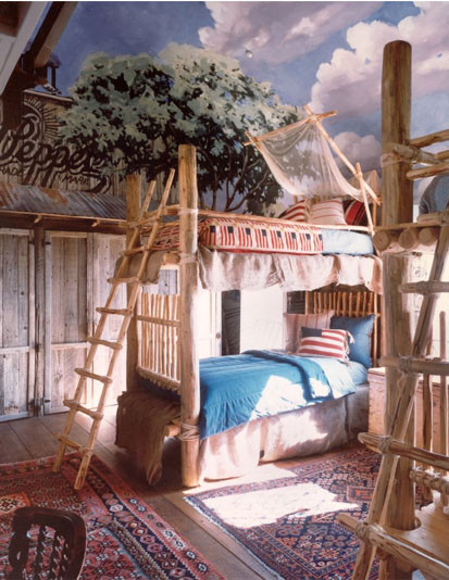 Americana Themed Childrens Bedroom eclectic kids