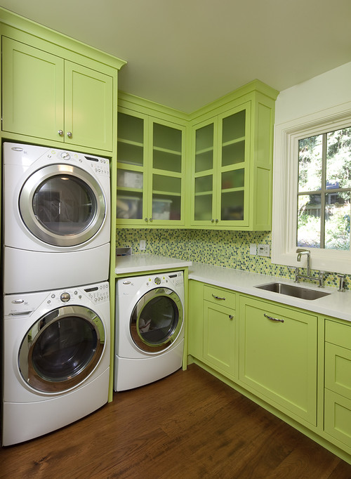 new project contemporary laundry room