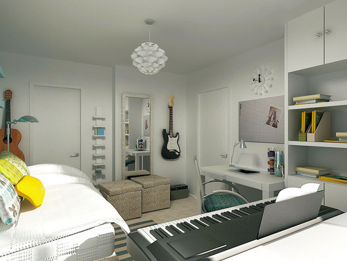 Chelsea Teens room & bath modern bedroom