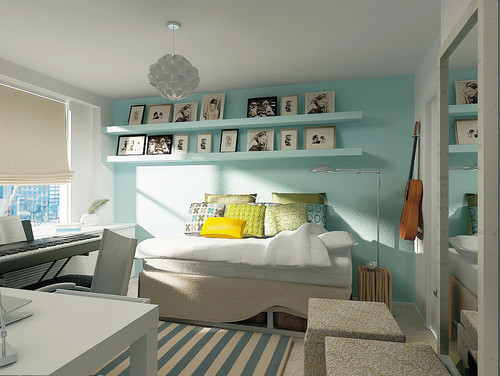 Chelsea Teens room & bath modern bedroom