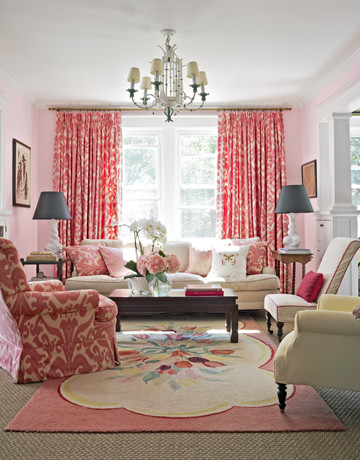 Seasons for All at Home: Decorating a Cottage in Pink and Green  