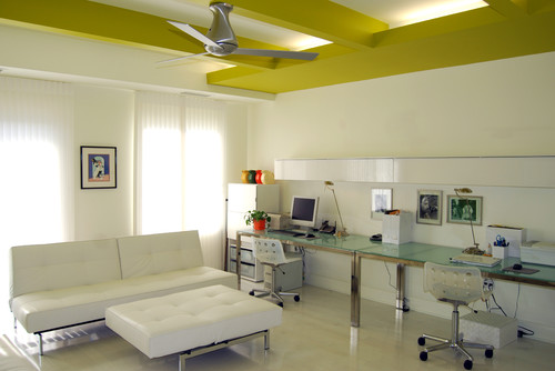 Condo Unit Interior Renovation contemporary home office