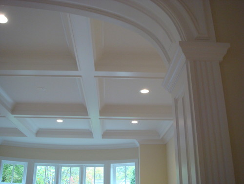 coffered ceiling  