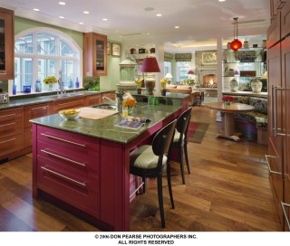 A Rare Pearwood Kitchen by Steepleview Cabinetry  