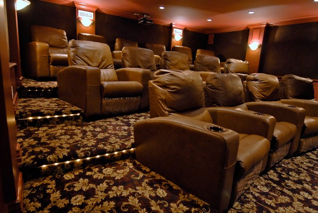 Inverness Movie Theatre - Contemporary - Home Theater - los angeles