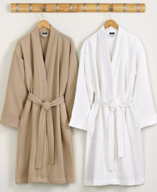 Hotel Collection Robe, Pique Kimono Bathrobe Contemporary Bathrobes