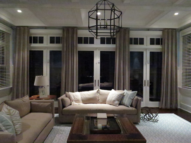 hampton's winter night dream - contemporary - living room - new ...