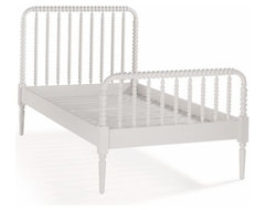 Kids White Spindle Jenny Lind Bed | The Land of Nod traditional kids beds