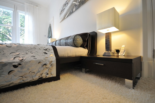 Period property in Manchester contemporary bedroom