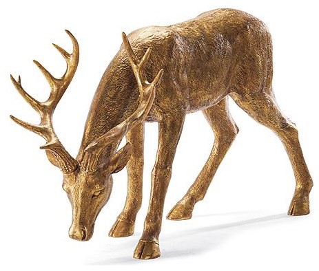 feeding off white gold stag outdoor christmas feeding off white gold stag outdoor christmas