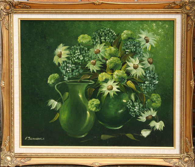 Esther Scandale, Flowers, Oil Painting Contemporary Artwork by