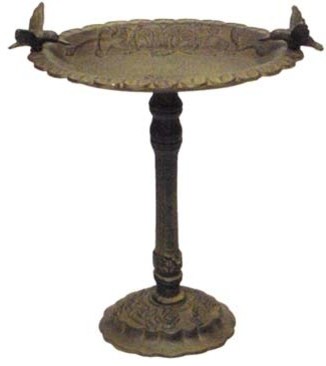 cast iron bird bath with twin hummingbirds traditional cast iron bird bath with twin hummingbirds traditional