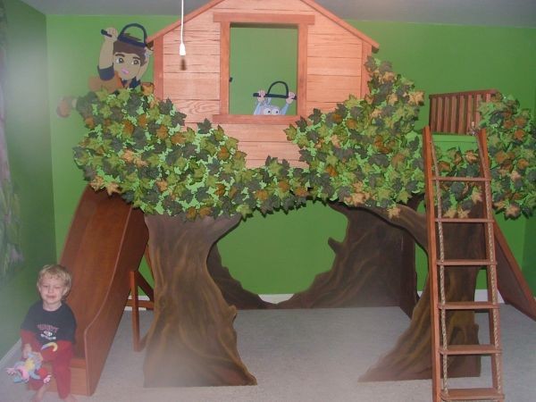 Amazing Boys Tree House Theme Room - Traditional - Kids - other ...