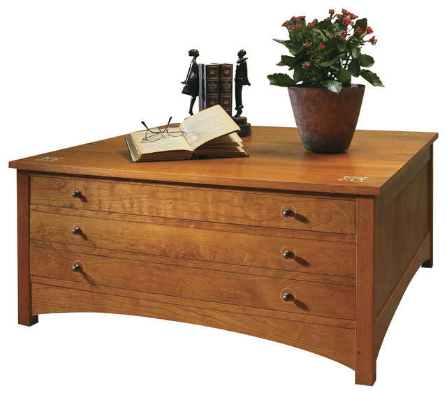 Stickley Harvey Ellis Storage Cocktail Table 89/91744