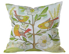 Cori Dantini Community Tree Throw Pillow, 26x26x7 contemporary pillows