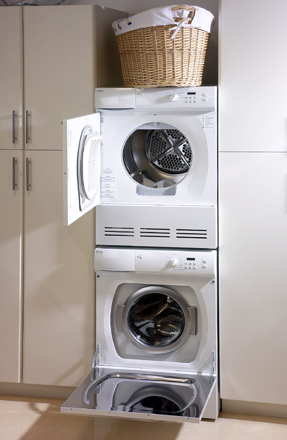 Stackable laundry - Modern - Laundry Room - boston - by ...