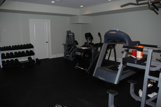 Shingle Style Home (Rye Brook, NY) traditional home gym