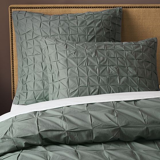 SquareTuck Duvet Cover + Shams Modern Bedding by West Elm