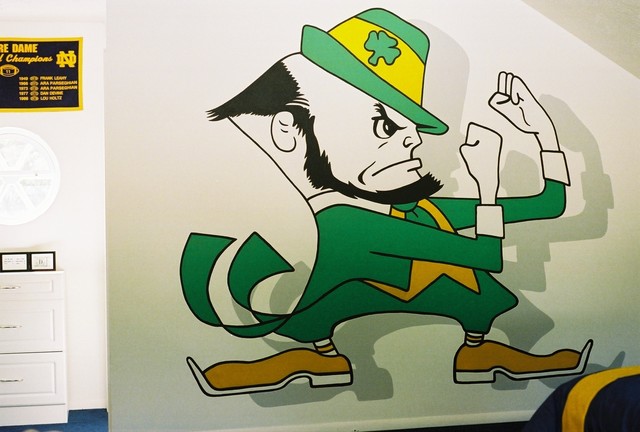 Notre Dame Themed Loft Murals by Tom Taylor of Wow Effects contemporary-kids