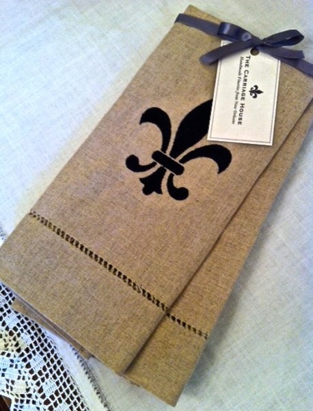 fleur de lis linen kitchen towel dish towels other metro by the carriage house fleur de lis linen kitchen towel dish towels other metro by the carriage house