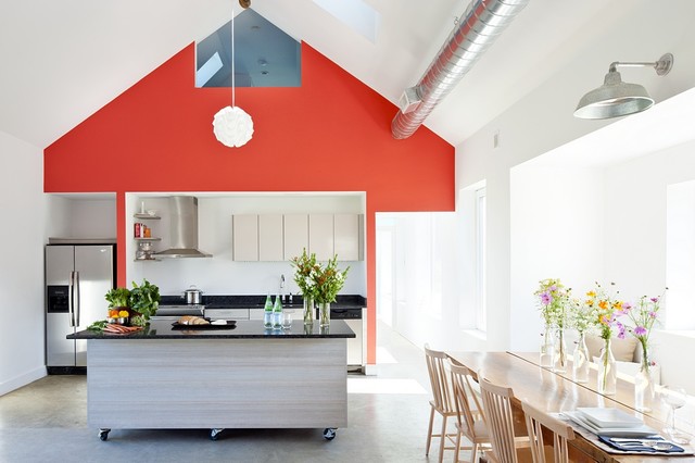 modern kitchen by ZeroEnergy Design